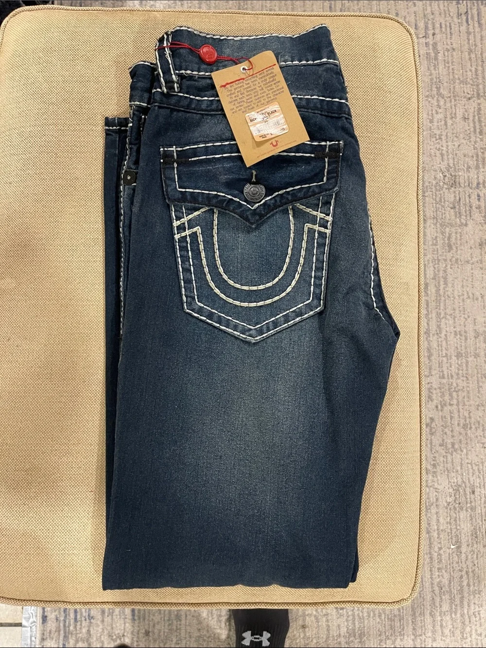True Religion Men's Dark Blue Jeans